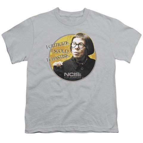 Ncis-La-Hetty - Short Sleeve Youth 18-1 Tee - Silver- Extra Large
