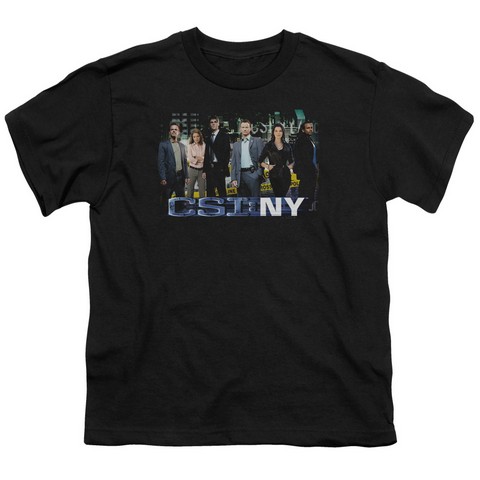 Csi Ny-Cast - Short Sleeve Youth 18-1 Tee - Black- Medium