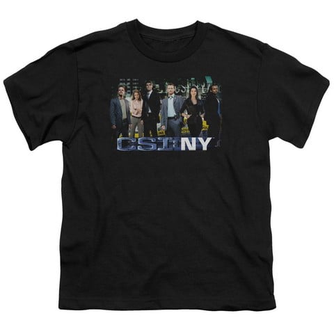 Csi Ny-Cast - Short Sleeve Youth 18-1 Tee - Black- Large