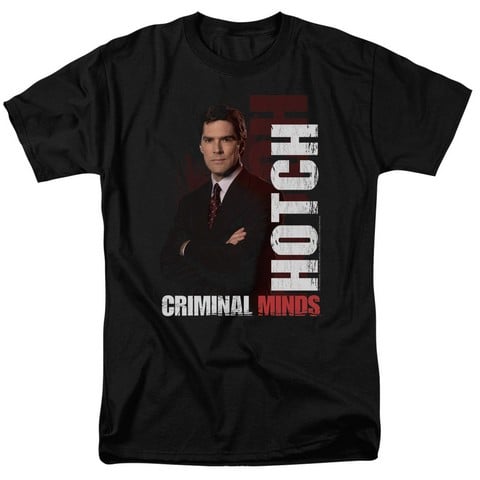 Criminal Minds-Hotch - Short Sleeve Adult 18-1 Tee - Black- Small