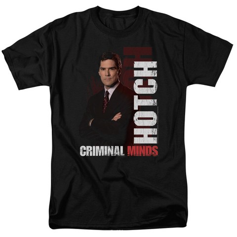 Criminal Minds-Hotch - Short Sleeve Adult 18-1 Tee - Black- Large