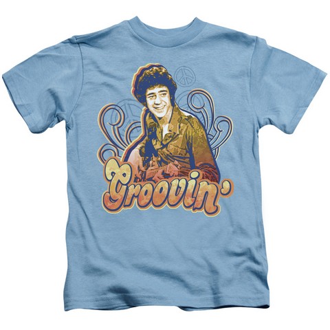 Brady Bunch-Groovin 18-1 Tee - Carolina Blue- Medium 5-6