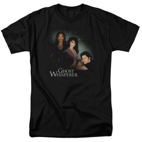 Ghost Whisperer-Diagonal Cast - Short Sleeve Adult 18-1 Tee - Black- Medium