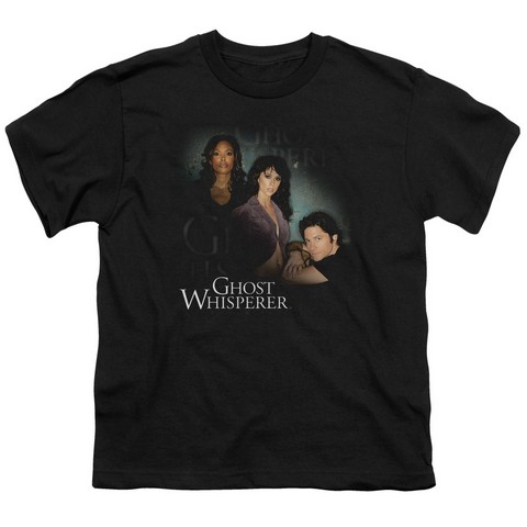 Ghost Whisperer-Diagonal Cast - Short Sleeve Youth 18-1 Tee - Black- Small
