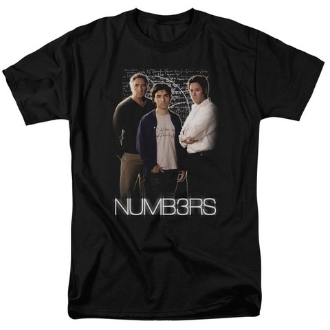 Numbers-Equations - Short Sleeve Adult 18-1 Tee - Black- Medium