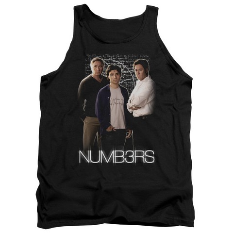 Numbers-Equations - Adult Tank Top - Black- Extra Large