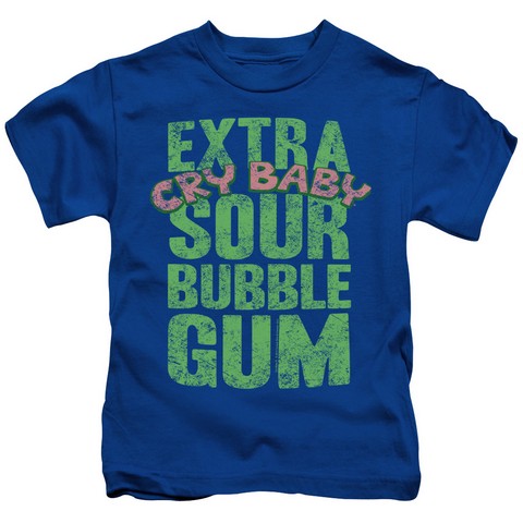 Dubble Bubble-Extra Sour - Short Sleeve Juvenile 18-1 Tee - Royal- Small 4
