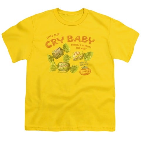 Cry Babies-Vintage Ad - Short Sleeve Youth 18-1 Tee - Yellow- Extra Large