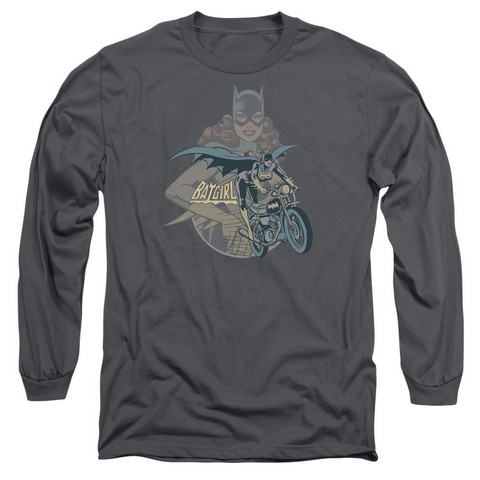 Dc-Batgirl Biker 18-1 Tee - Charcoal- Medium