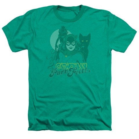 Dc-Perrfect - Adult Heather Tee - Kelly Green- Medium