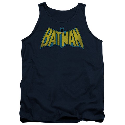 Dc-Classic Batman Logo - Adult Tank Top - Navy- 2X