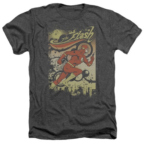 Dc-Just Passing Through - Adult Heather Tee - Charcoal- 2X