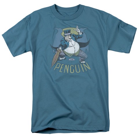 Dc-The Penguin - Short Sleeve Adult 18-1 Tee - Slate- Medium