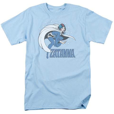 Dc-Zatanna - Short Sleeve Adult 18-1 Tee - Light Blue- Small