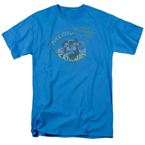 Dc-Meow Catwoman 18-1 Tee - Turquoise- Extra Large