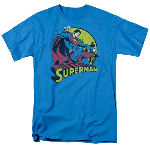 Dc-Superman 18-1 Tee - Turquoise- Small