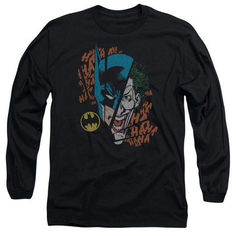 Dc-Broken Visage - Long Sleeve Adult 18-1 Tee - Black- Medium