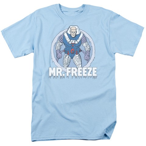 Dc-Mr Freeze - Short Sleeve Adult 18-1 Tee - Light Blue- Medium