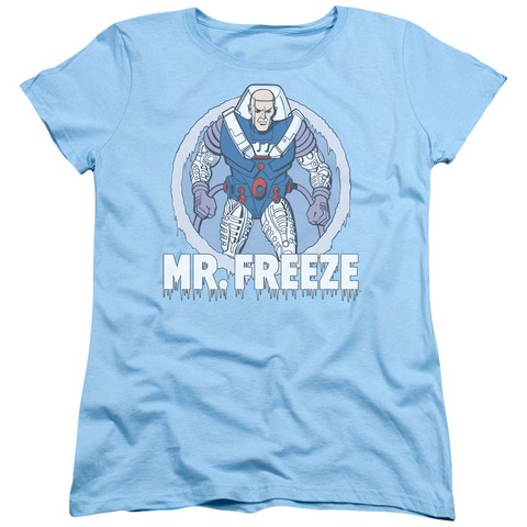 Dc-Mr Freeze - Short Sleeve Womens Tee - Light Blue- Medium -  Trevco, DCO321-WT-2