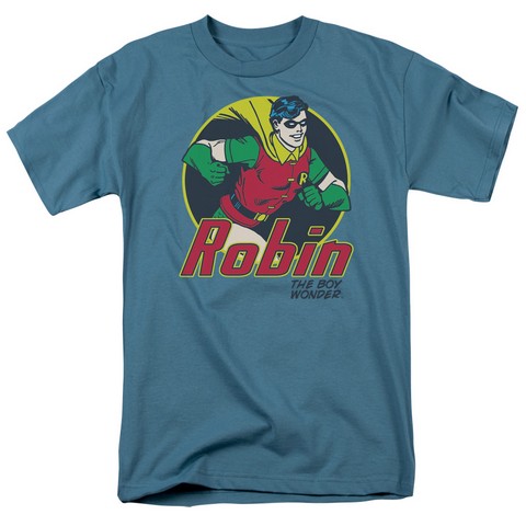 Dc-The Boy Wonder - Short Sleeve Adult 18-1 Tee - Slate- Medium