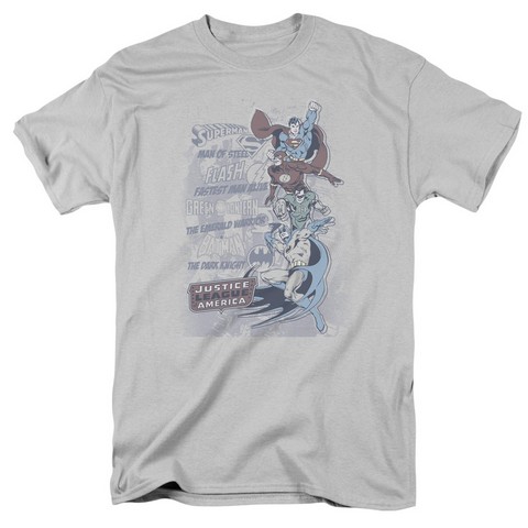 Dc-The Good Guys - Short Sleeve Adult 18-1 Tee - Silver, Small