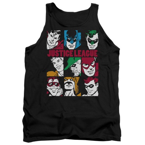 DC-Nine Blocks Of Justice - Adult Tank Top - Black- Medium