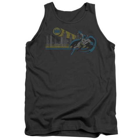 Dc-Gotham Retro - Adult Tank Top - Charcoal- Small