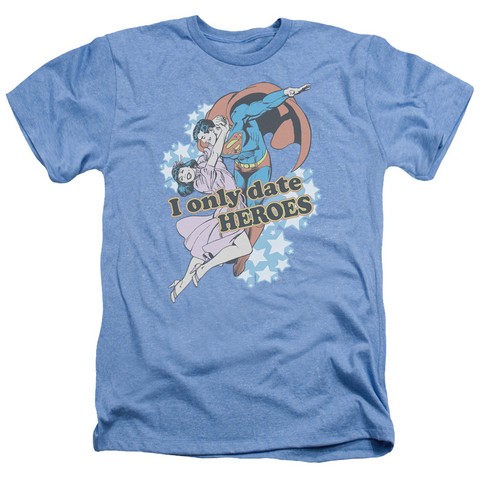 Dc-Fickle - Adult Heather Tee - Light Blue- Medium