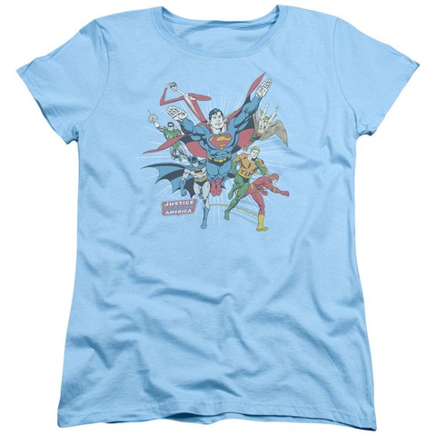 Dc-Lead The Charge - Short Sleeve Womens Tee - Light Blue- Medium -  Trevco, DCO441-WT-2