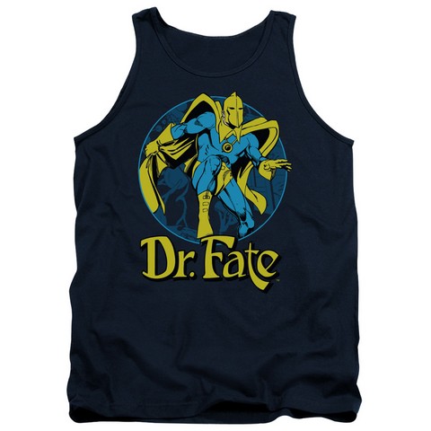Dc-Dr Fate Ankh - Adult Tank Top - Navy- Extra Large