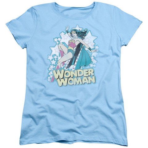 Dc-I Am Wonder Woman - Short Sleeve Womens Tee - Light Blue- Medium -  Trevco, DCO468-WT-2