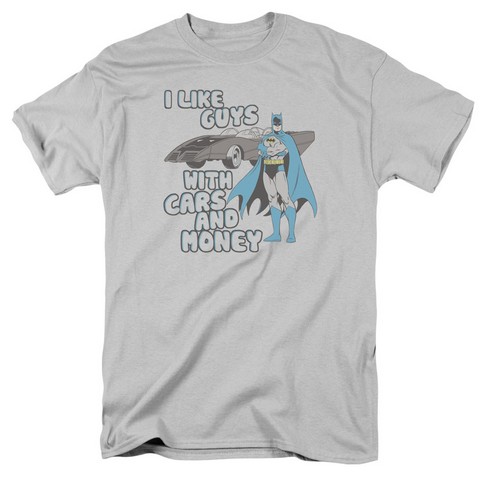Dc-Favorite Things - Short Sleeve Adult 18-1 Tee - Silver- Medium