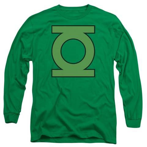 Dc-Gl Emblem - Long Sleeve Adult 18-1 Tee - Kelly Green- Medium