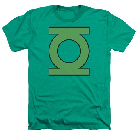 Dc-Gl Emblem - Adult Heather Tee - Kelly Green- Small