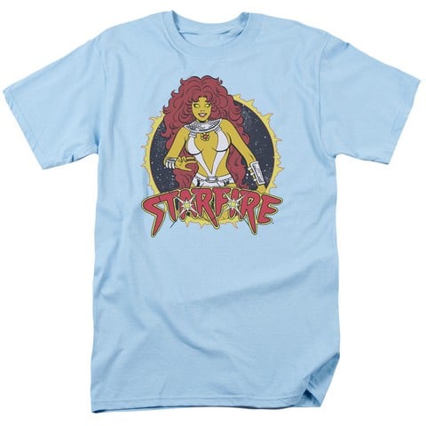 Dc-Starfire - Short Sleeve Adult 18-1 Tee - Light Blue- 3X
