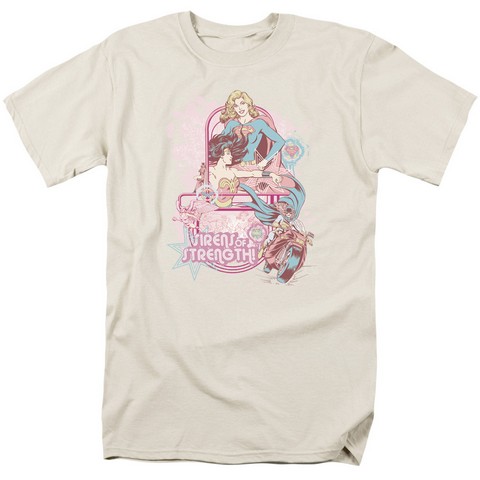 Dc-Sirens Of Strength 18-1 Tee - Cream- Small