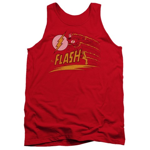 Dc-Like Lightning - Adult Tank Top - Red- Medium