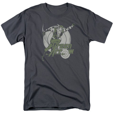 Dc-Right On Target - Short Sleeve Adult 18-1 Tee - Charcoal- 2X