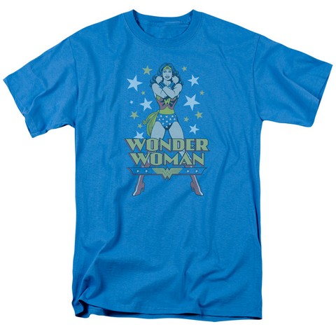 Dc-A Wonder - Short Sleeve Adult 18-1 Tee - Turquoise- Large