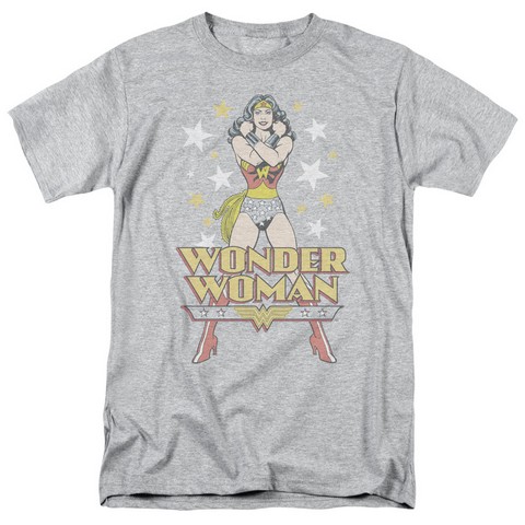 Dc-A Wonder - Short Sleeve Adult 18-1 Tee - Athletic Heather & Medium