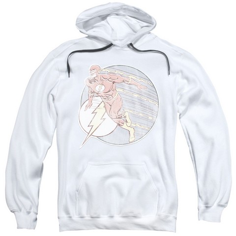 Dco-Retro Flash Iron On - Adult Pull-Over Hoodie - White, 3X