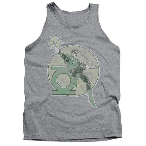 Dco-Retro Lantern Iron On - Adult Tank Top - Heather- Extra Large