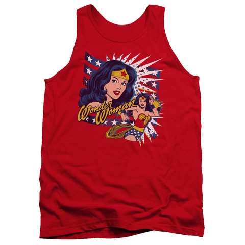 Dco-Pop Art Wonder - Adult Tank Top - Red- Extra Large