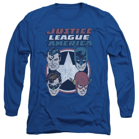Dco-4 Stars - Long Sleeve Adult 18-1 Tee - Royal- Extra Large