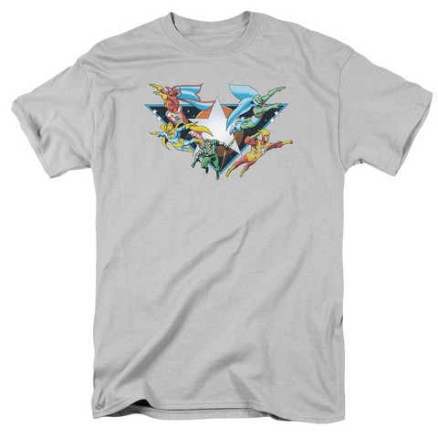 Dco-Star Power - Short Sleeve Adult 18-1 Tee - Silver- Medium