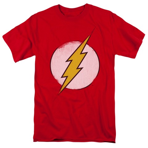 Dco-Rough Flash Logo - Short Sleeve Adult 18-1 Tee - Red- Large