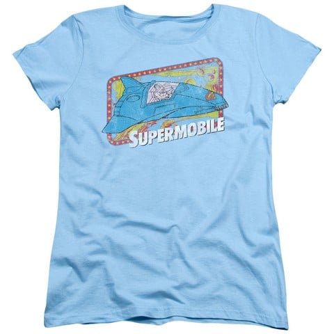 Dc-Supermobile - Short Sleeve Womens Tee - Light Blue- Medium -  Trevco, DCO632-WT-2