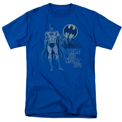 Dc-Night Life - Short Sleeve Adult 18-1 Tee - Royal- Small