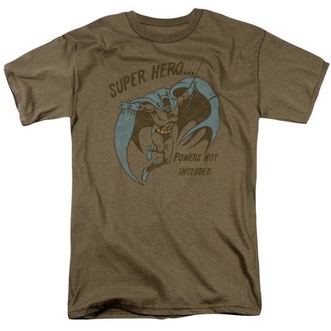 DC-No Powers - Short Sleeve Adult 18-1 Tee - Safari Green- Medium