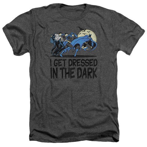 Dc-Get Dressed - Adult Heather Tee - Charcoal- Medium